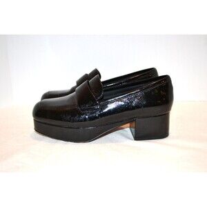 Jeffrey Campbell Black Platform Loafers